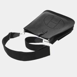 مملوكة مسبقًا حقيبة هيرمس ايفلين 3 PM سوداء جلد كليمنس توريلون