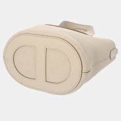Pre Owned Hermes In The Loop 18 Beige Taurillon Clemence Leather Shoulder Bag