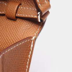 مملوكة مسبقًا Hermes Chaine D'Ancre To-Go Shoulder Bag Leather Epsom Brown