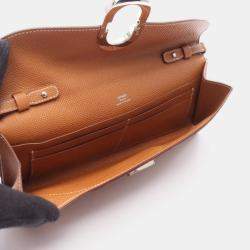 مملوكة مسبقًا Hermes Chaine D'Ancre To-Go Shoulder Bag Leather Epsom Brown