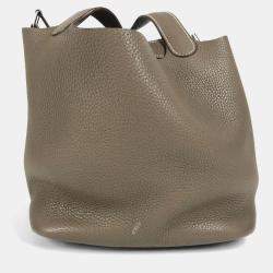 Pre Owned حقيبة هيرمس بيكوتين لوك 22 جلد توريلون كليمونس رمادي