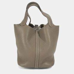 Pre Owned حقيبة هيرمس بيكوتين لوك 22 جلد توريلون كليمونس رمادي