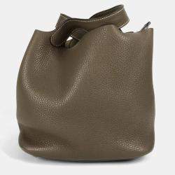 Pre Owned حقيبة هيرمس بيكوتين لوك 22 جلد توريلون كليمونس رمادي