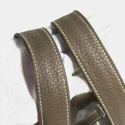 Pre Owned حقيبة هيرمس بيكوتين لوك 22 جلد توريلون كليمونس رمادي