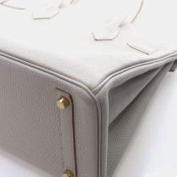 Pre Owned Hermes Gris Perle Togo Birkin 30