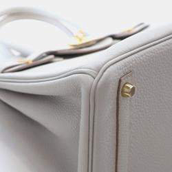 Pre Owned Hermes Gris Perle Togo Birkin 30