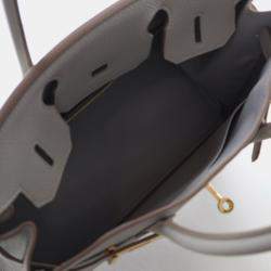 Pre Owned Hermes Gris Perle Togo Birkin 30