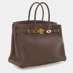 Pre Owned حقيبة هيرمس بيركين 35 جلد توغو إيتوب