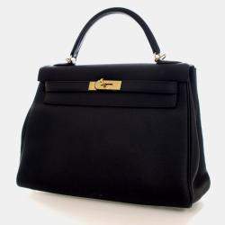 Pre Owned Hermes Noir Togo Kelly 32