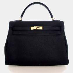 Pre Owned Hermes Noir Togo Kelly 32