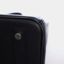 Pre Owned Hermes Birkin 25 Black Togo Calfskin Leather Top Handle Bag