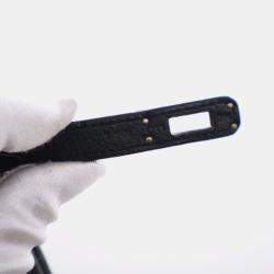 Pre Owned Hermes Birkin 25 Black Togo Calfskin Leather Top Handle Bag