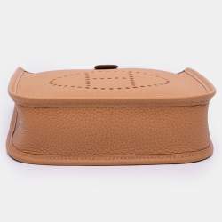 Pre Owned Hermes Brown Clemence Evelyne TPM 16