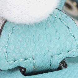 Pre Owned Hermes Evelyne 16 Blue Atoll Epsom Calfskin Leather Shoulder Bag