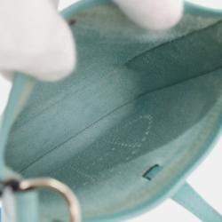 Pre Owned Hermes Evelyne 16 Blue Atoll Epsom Calfskin Leather Shoulder Bag