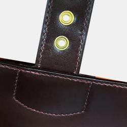 Pre Owned Hermes Sac a Depeches 38 Brown Box Calfskin Leather Briefcase Bag