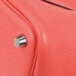 Pre Owned حقيبة يد هيرمس بيكوتين لوك 18 بي إم جلد توريلون روز أزالي