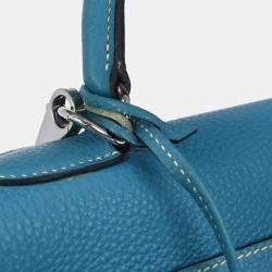 Pre Owned حقيبة هيرمس كيلي ريتورن 32 بلو جين توغو ٢ واي
