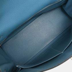 Pre Owned حقيبة هيرمس كيلي ريتورن 32 بلو جين توغو ٢ واي