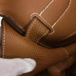 Pre Owned حقيبة هيرمس هوت آ كوروا 50 توريلون كليمنس ذهبي