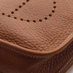 Pre Owned Hermes Brown Togo Evelyne TPM 16
