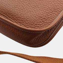 Pre Owned Hermes Brown Togo Evelyne TPM 16