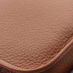 Pre Owned Hermes Brown Togo Evelyne TPM 16
