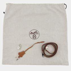 Pre Owned حقيبة هيرمس كيلي براون توغو ريتورني حجم 32