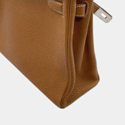 Pre Owned حقيبة هيرمس كيلي براون توغو ريتورني حجم 32