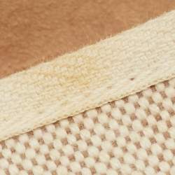 Pre Owned Hermes Herbag 31 Ecru/Natural Toile Canvas and Vache Leather Bag