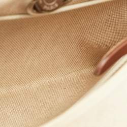 Pre Owned Hermes Herbag 31 Ecru/Natural Toile Canvas and Vache Leather Bag