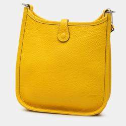Pre Owned Hermes Yellow Clemence Amazone Evelyne TPM 16