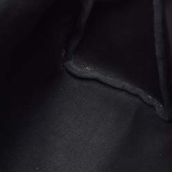 Pre Owned حقيبة هيرمس هيرباغ 39 توال أسود وقماش جلد فاش