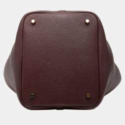 Pre Owned حقيبة هيرمس بيكوتين لوك 22 إكلات جلد كليمانس وسويفت بنفسجي