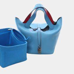 مملوكة مسبقًا حقيبة هيرمس بيكوتين لوك 22 إكلات كليمونس وسويفت أزرق أحمر