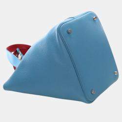 مملوكة مسبقًا حقيبة هيرمس بيكوتين لوك 22 إكلات كليمونس وسويفت أزرق أحمر