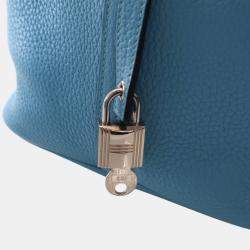 مملوكة مسبقًا حقيبة هيرمس بيكوتين لوك 22 إكلات كليمونس وسويفت أزرق أحمر