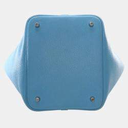 مملوكة مسبقًا حقيبة هيرمس بيكوتين لوك 22 إكلات كليمونس وسويفت أزرق أحمر