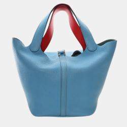 مملوكة مسبقًا حقيبة هيرمس بيكوتين لوك 22 إكلات كليمونس وسويفت أزرق أحمر