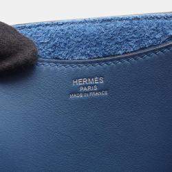 Pre Owned Hermes Blue Clemence and Swift In The Loop 18