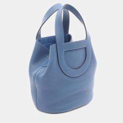 Pre Owned Hermes Blue Clemence and Swift In The Loop 18