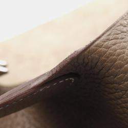 Pre Owned Hermes Picotin Lock 21 Etoupe Handbag Trillion Clemence Leather Beige
