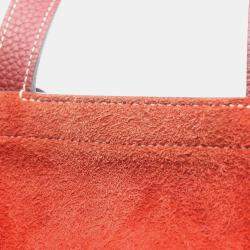 Pre Owned Hermes Arzan 31 Rouge H Handbag In Taurillon Clemence Leather Red