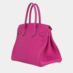 Pre Owned Hermes Birkin Retourne 30 Pink Togo Bag