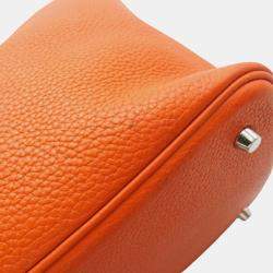 Pre Owned Hermes Orange Clemence Picotin Lock 22