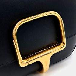 Pre Owned Hermes Black Leather della Cavalleria Mini