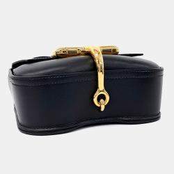 Pre Owned Hermes Black Leather della Cavalleria Mini