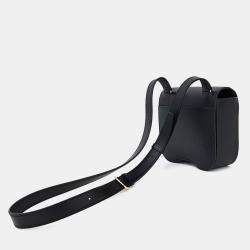 Pre Owned Hermes Black Leather della Cavalleria Mini