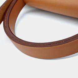 Pre Owned حقيبة هيرمس هيرباج الجديدة قماش وبني جلد بيج مقاس صغير