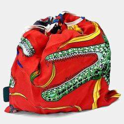 Pre Owned Hermes Multicolor Silk Petit H Silk Shoulder Bag